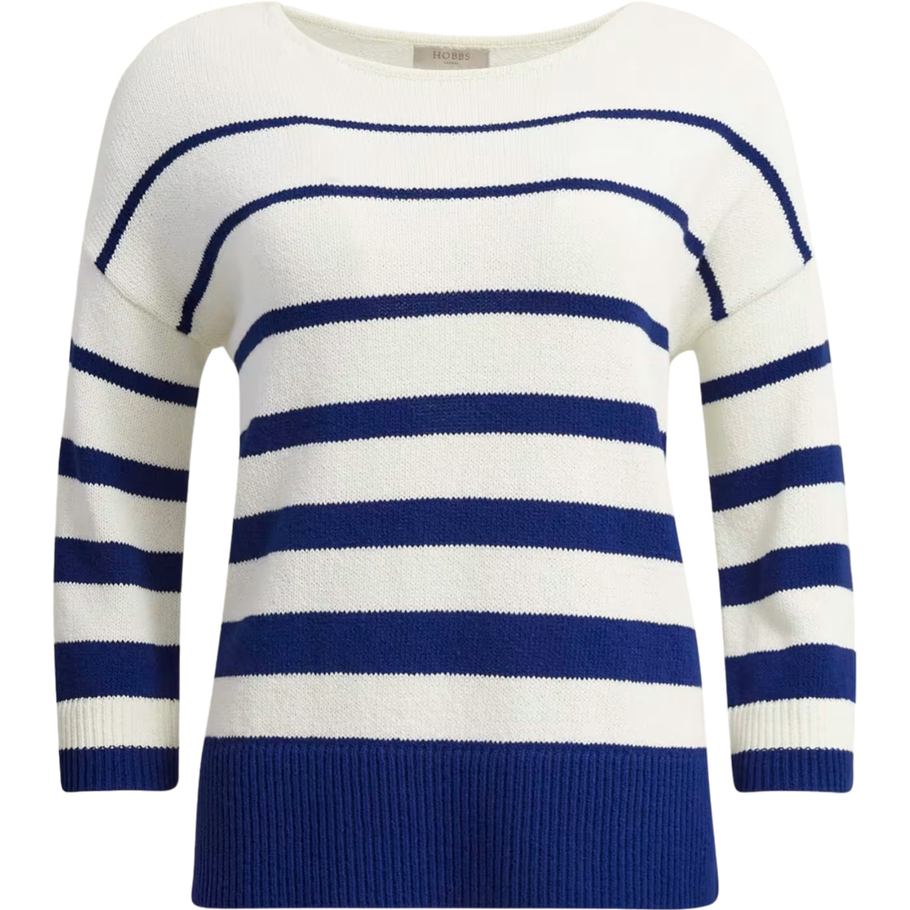 Hobbs Elaine Stripe Cotton Blend Jumper